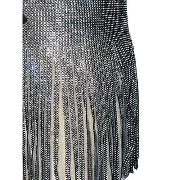 Amber Sceats x Revolve Lace Up Fringe Belt in Silver One Size New Womens main image 5